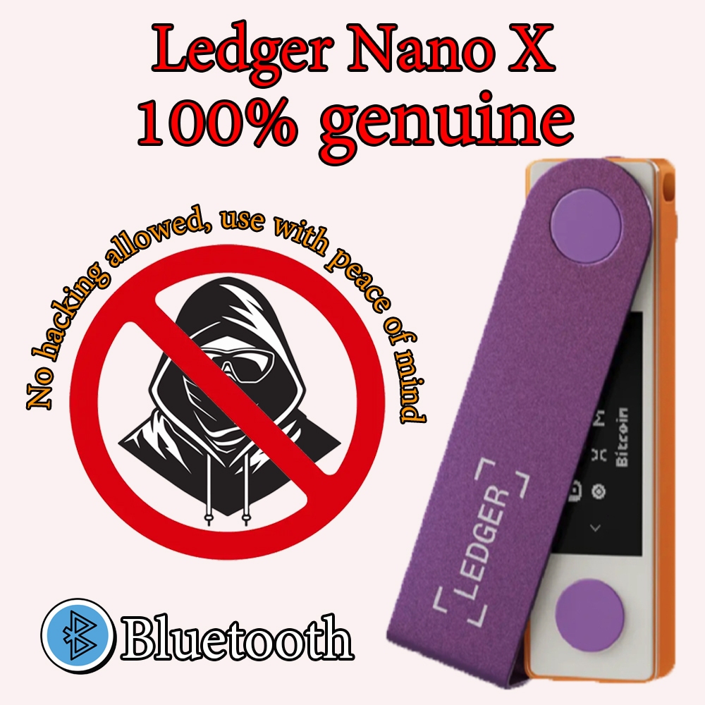 Ledger Nano X Ledger Nano X Cold Wallet Bluetooth ปลอดภัย Secure Element รองรับ BTC ETH USDT จัดส่งส