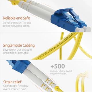 PATCH CORD FIBER LC-LC/UPC Duplex ความยาว 3 เมตร