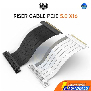 ส่งด่วน COOLER MASTER Riser Cable PCIe 5.0 x16 / PCIe 4.0 x16 - Black / White