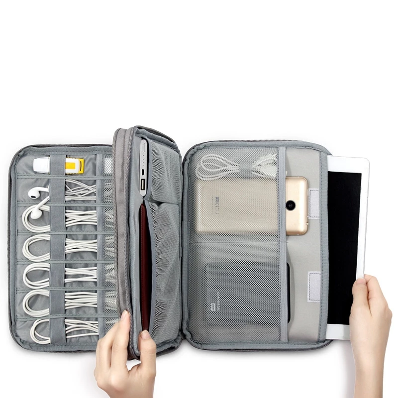 KRIS กระเป๋าจัดระเบียบสายไฟ สายชาร์จ สายเคเบิล อุปกรณ์ไอที Travel IT Gadget Organizer รุ่น BN-D006 thumbnail 5