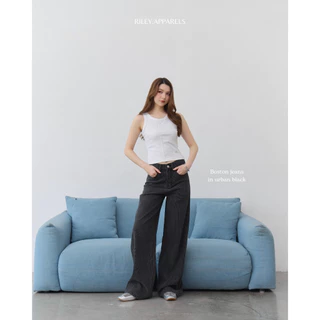Riley.apparels - Boston Jeans กางเกงยีนส์กระบอกตรง texture ลูกฟูก 7016