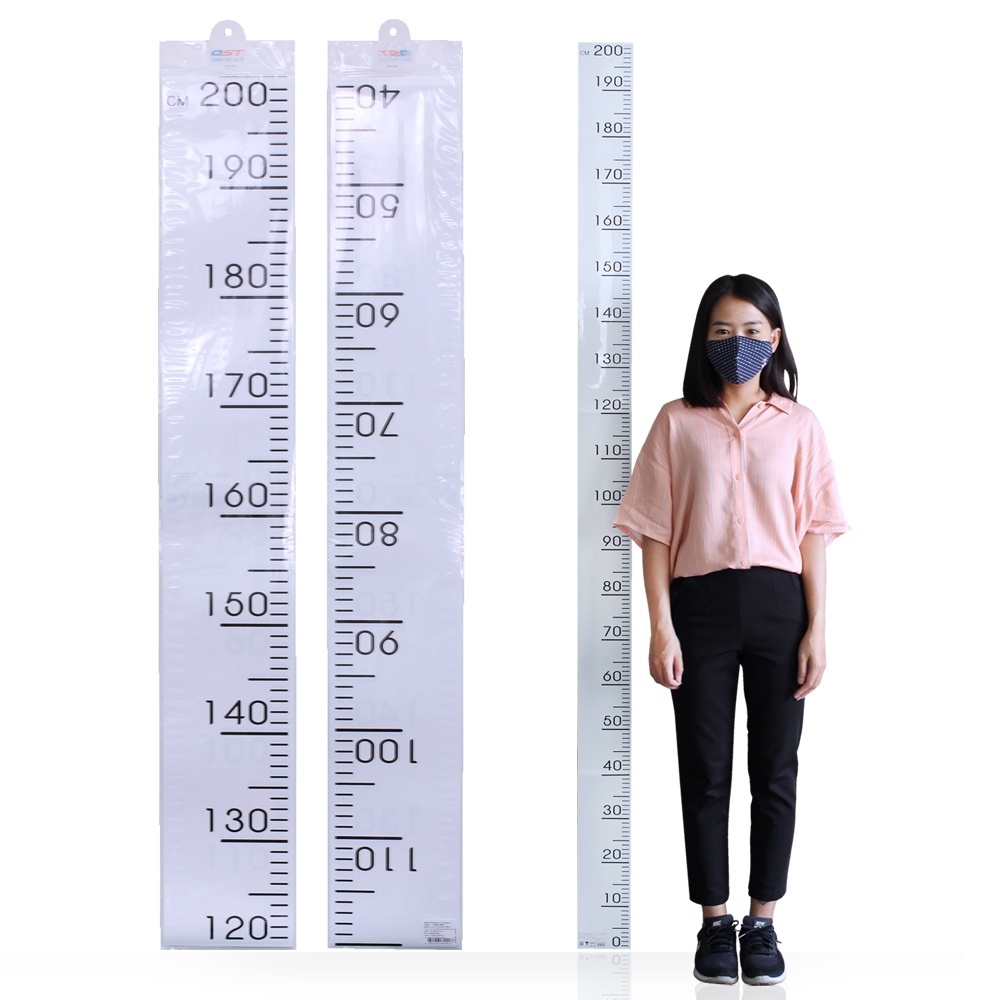 OST ที่วัดส่วนสูง 0-200 ซม. พื้นขาวพิมพ์สเกล ER-700 Font ตัวตรง