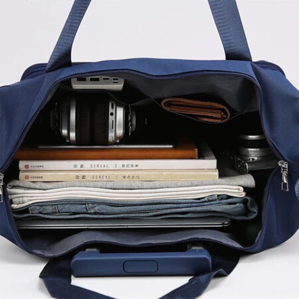 กระเป๋าเดินทางแฟชั่น มีสายดึง กระเป๋าเก็บของพับได้และขยายได้ ก ผ้า อ็อกซ์ฟอร์ด - รูปที่ 4