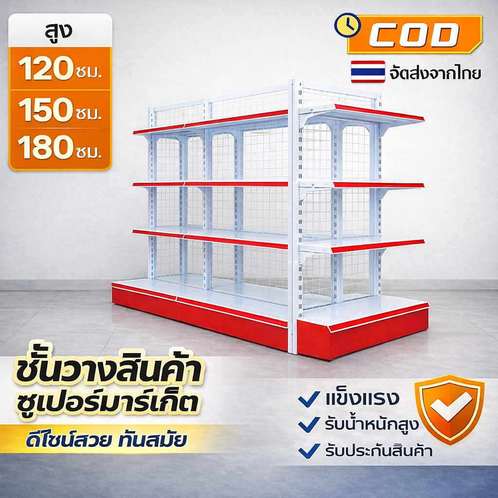 ชั้นวางของในซุปเปอร์มาร์เก็ต ชั้นวางสินค้ามินิมาร์ท ชั้นวางสินค้าแม่และเด็ก ชั้นวางเชิงพาณิชย์อเนกประสงค์ เอาไว้เปิดร้าน