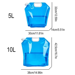 ถุงน้ําดื่มพับได้ 5L/10L สำหรับปิกนิก-แคมป์ปิ้งกลางแจ้ง (สะดวกสุด!)