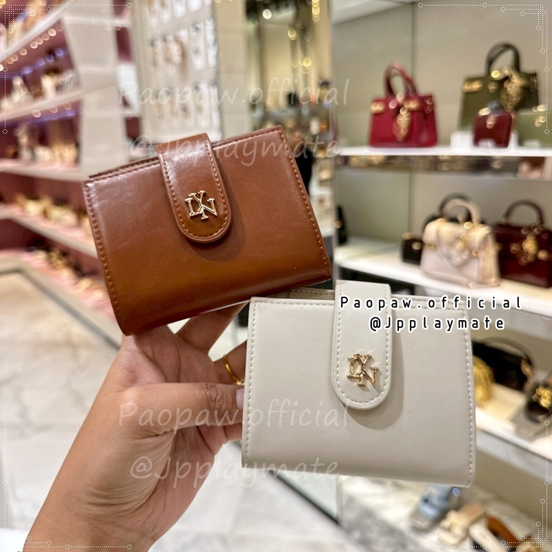 Lyn กระเป๋าสตางค์ใบสั้น konner มีโค้ดลด20% พร้อมถุงผ้า ถุงกระดาษ ของแท้จากชอป