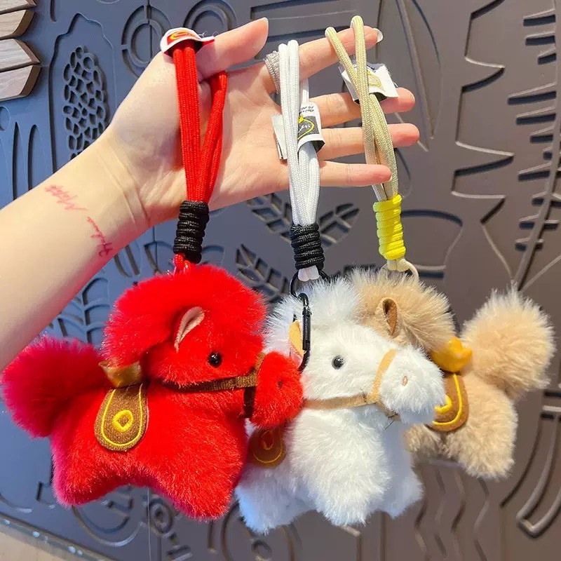 พวงกุญแจ ปีม้า ปี2026 ตุ๊กตาม้า จี้ห้อยกระเป๋า ห้อยกุญแจ พร้อมส่ง