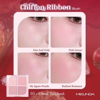 MEILINDA Chiffon Ribbon Blush / Highlight / Contour 8.8 g. เมลินดา บลัช ไฮไลท์ คอนทัวร์