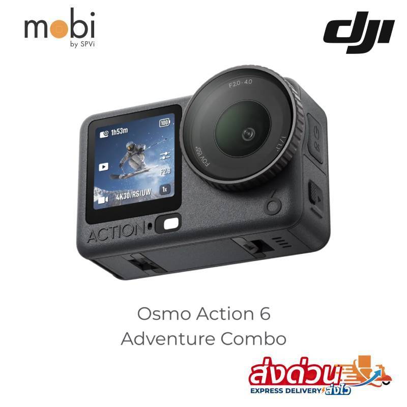 DJI Osmo Action 6 - Combo | 1/1.1 New Sensor 4K/120fps - กล้องแอคชั่น ประกันศูนย์
