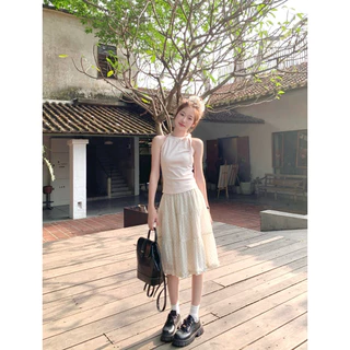 Somedays | 🐰Hana Skirts กระโปรงPokadot ดีไซน์พส.เกาหลีญี่ปุ่นมาก ผ้าใส่สบายไม่ต้องรีด