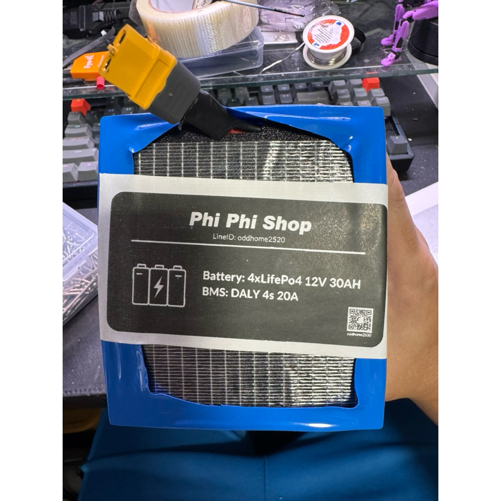 Battery LifePo4 12V 30AH พร้อม BMS