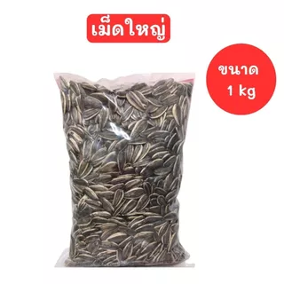 เมล็ดทานตะวัน เม็ดใหญ่ เอป้อม อาหารนก หนูแฮมเตอร์ ขนาด 1 kg.