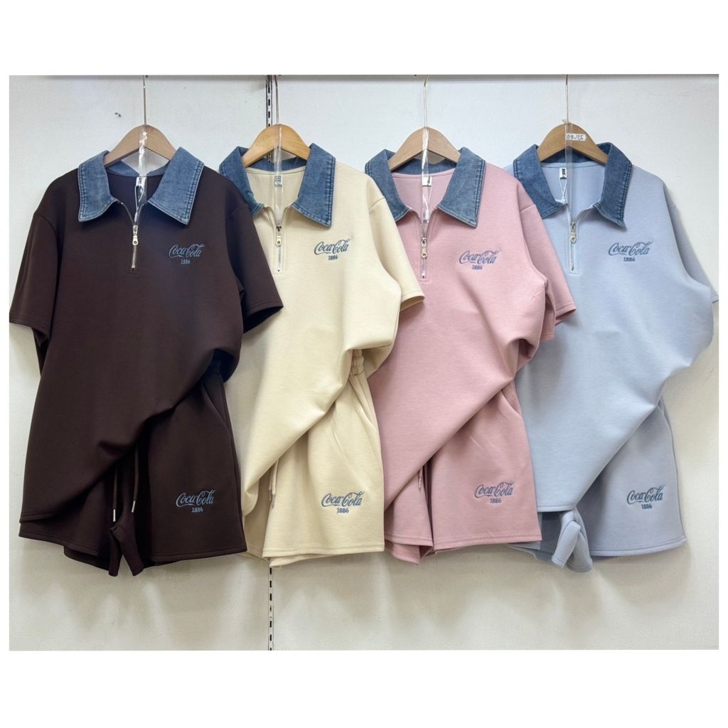 ❌ สินค้าแบบใหม่ ❌ ชุดเซท 2 ชิ้น (มี 2 แบบ หลายสี) Be Chic เสื้อโอเวอร์ไซส์ + กางเกงขาสั้น ผ้าเนื้อดีงานสวย ชุดสวยๆ