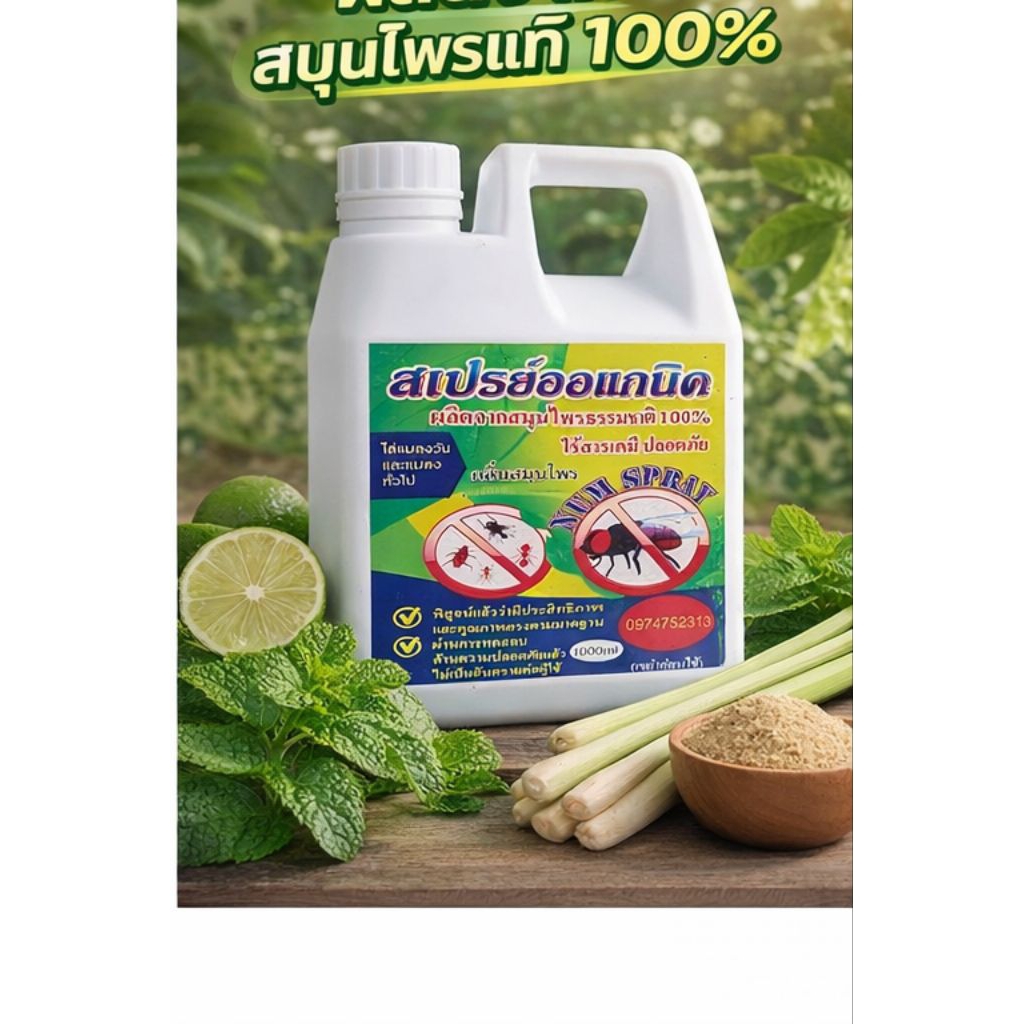 ไล่แมลงวันสูตรเข็มข้นจากสมุนไพรไทยป้องกัน แมลงหวี่ แมลงสาบ มด | สูตรสมุนไพร 100% ปลอดภัย ใช้ในบ้าน/ร้านอาหาร |