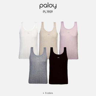Paloy - PL1909 เสื้อแขนกุด ตัวยาว ติดอะไหล่ paloy