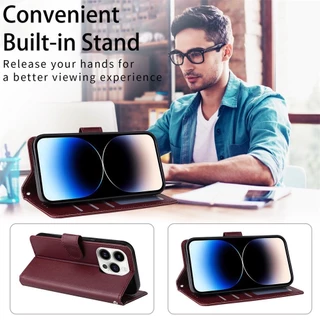 เคส ฝาพับหนัง ล็อกได้ สำหรับ VIVO V70 V70Fe Y21D Y31D Y05 Y11D Y04 Y29/Y39 5G V50 Y21 Y33S/Y20/Y12S/V21 Y91C/Y95 BOSS