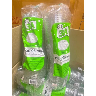 ฝาโดม 95 เจาะรูใหญ่ ลายเพชร ตรา 3A : บรรจุ 50ฝา/แถว : จำหน่าย 500ฝา /1000ฝา/2000ฝา