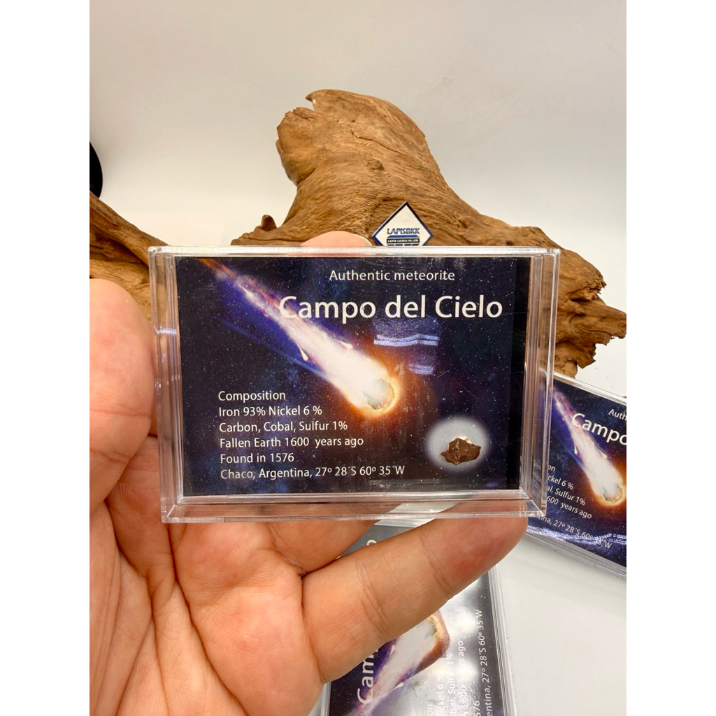 อุกกาบาตแท้ Campo del Cielo จากอาร์เจนตินา | อุกกาบาตเหล็กแท้ พร้อมใบรับรองและกล่องแสดงผล