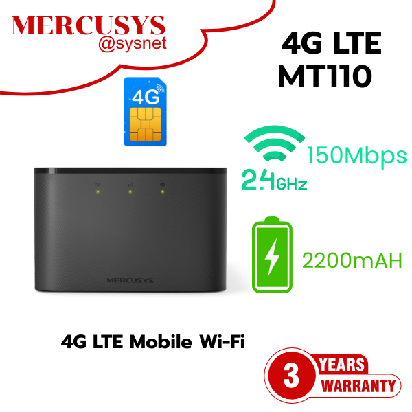 MERCUSYS MT110 4G LTE Mobile Wi-Fi