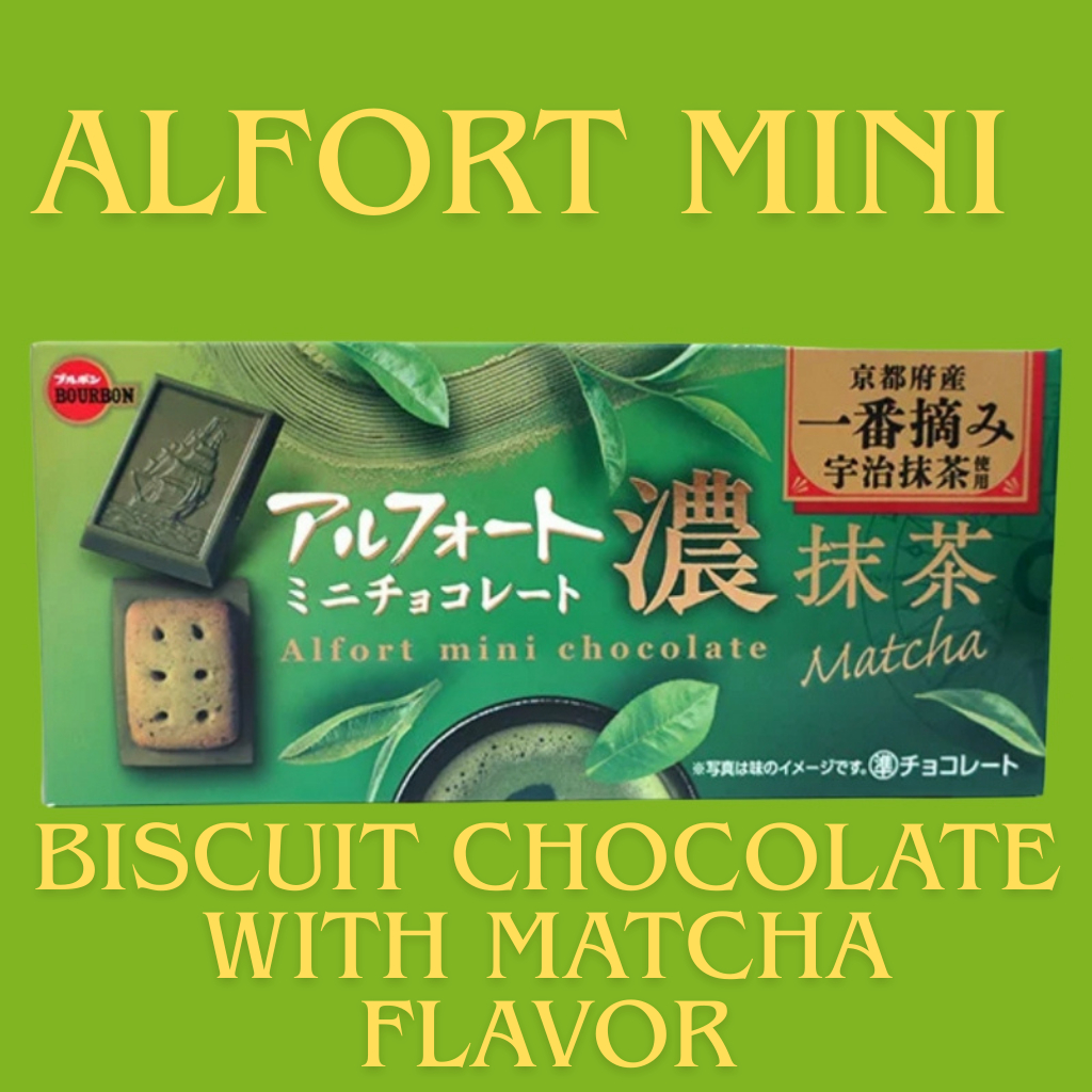Alfort Mini Biscuit Chocolate with Matcha Flavor – Delicious Green Tea & Biscuit Snack