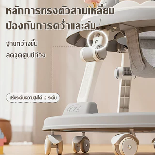 【COD】รุ่นใหม่ มีเสียงรถหัดเดินมีเพลง มีไฟ รถหัดเดินเด็กรถหัดเดินเด็ก 2in1 ปรับเป็นผลักเดินได้ รถเด็กหัดเดิน มีถาดของเล่น