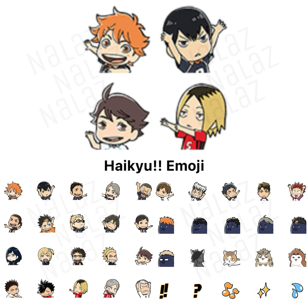 ไฮคิว!! คู่ตบฟ้าประทาน ธีมไลน์ สติกเกอร์ไลน์ อิโมจิ Haikyu!! Haikyuu!! จากญี่ปุ่น ไม่มีวันหมดอายุ