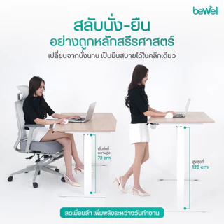 Bewell Ergonomic Desk Single Motor โต๊ะทำงาน โต๊ะปรับระดับเพื่อสุขภาพมอเตอร์เดี่ยว ปรับด้วยระบบไฟฟ้า