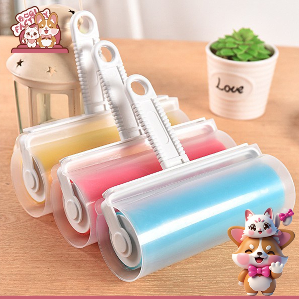 Boqi factory ลูกกลิ้งเก็บขนสัตว์ เก็บฝุ่น ลูกกลิ้งทำความสะอาด ดูดขน ดูดฝุ่น ถูกสุด พร้อมส่ง  LX01