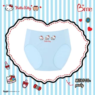 B'me กางเกงในเอวกลาง รุ่น ME6710(Hello Kitty)แพ็ก3ตัว คละสี สีชมพูพาสเทล ม่วง กรม,ชมพูอ่อน ฟ้า ครีม ME1514 ME1709 ME1710