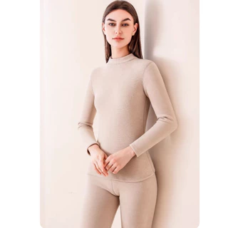 Plus Size~Deron thermal underwear set ชุดกันหนาวแฟชั่นฤดูหนาว กันความเย็นถึง -20℃（มีหลายสีให้เลือก）HOT