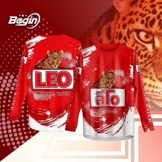 เสื้อกีฬา ลาย เครื่องดื่มโซดา ลีโอ LEO