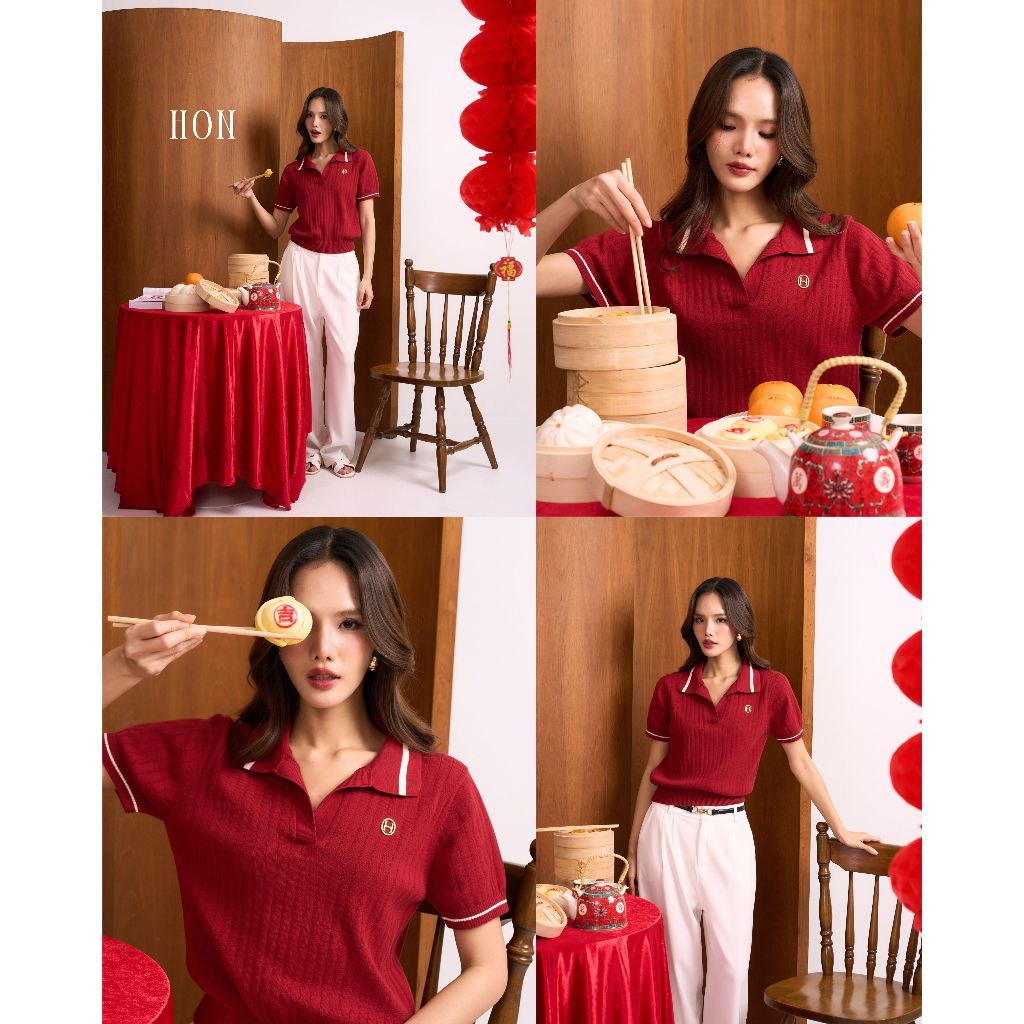 HON - Classic Knit Polo (Special Collection) - เสื้อโปโลผ้ายืดรุ่นพิเศษ