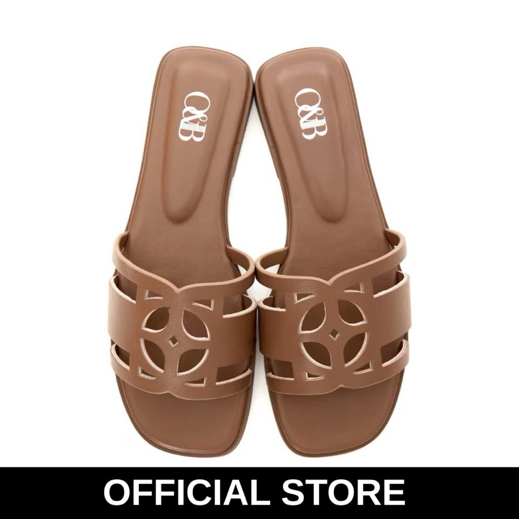 พร้อมส่ง O&B รองเท้าหนังแพะ รุ่น OANDB SANDALS IN EXCLUSIVE BROWN-11148CG00442F_C0BRXX