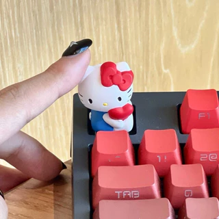 🍎⌨️{พร้อมส่ง! } [พร้อมส่ง] Hello Kitty ปุ่มคีย์บอร์ดคิตตี้ เฮลโลคิตตี้ คีย์บอร์ด พร้อมใช้ได้เลย🍎⭐️👀