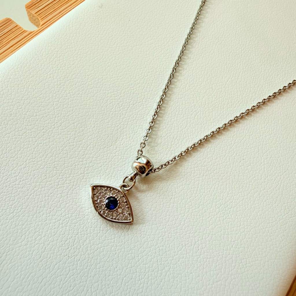 devil eye | สร้อยคอสีเงิน สร้อยเดวิลอาย จี้devil eye