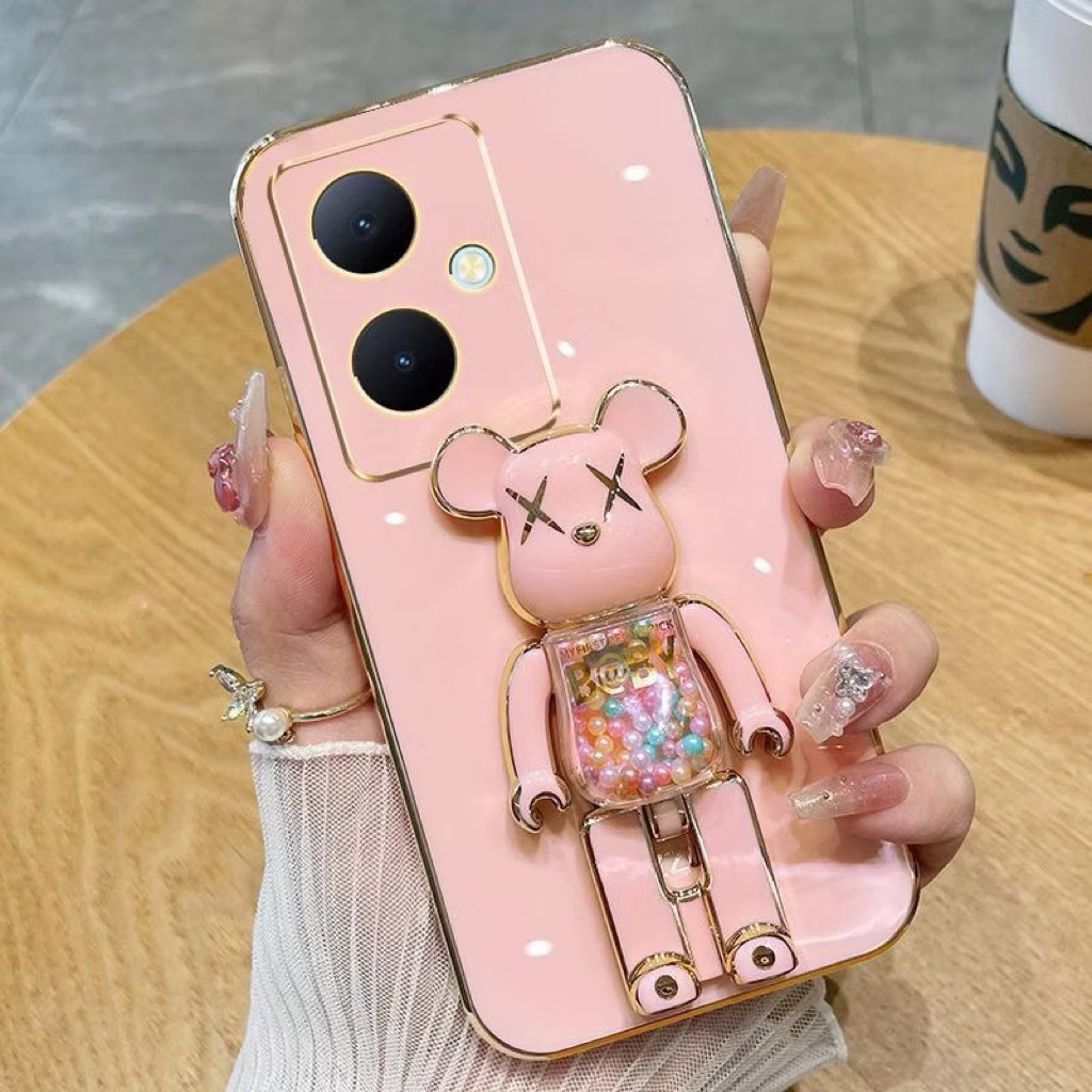 เคส น้องหมี ตั้งได้ สำหรับรุ่น Realme C61/C63 C65 C53 C51 Realme Note50 Note60 Note60X เคส แบบน่ารัก