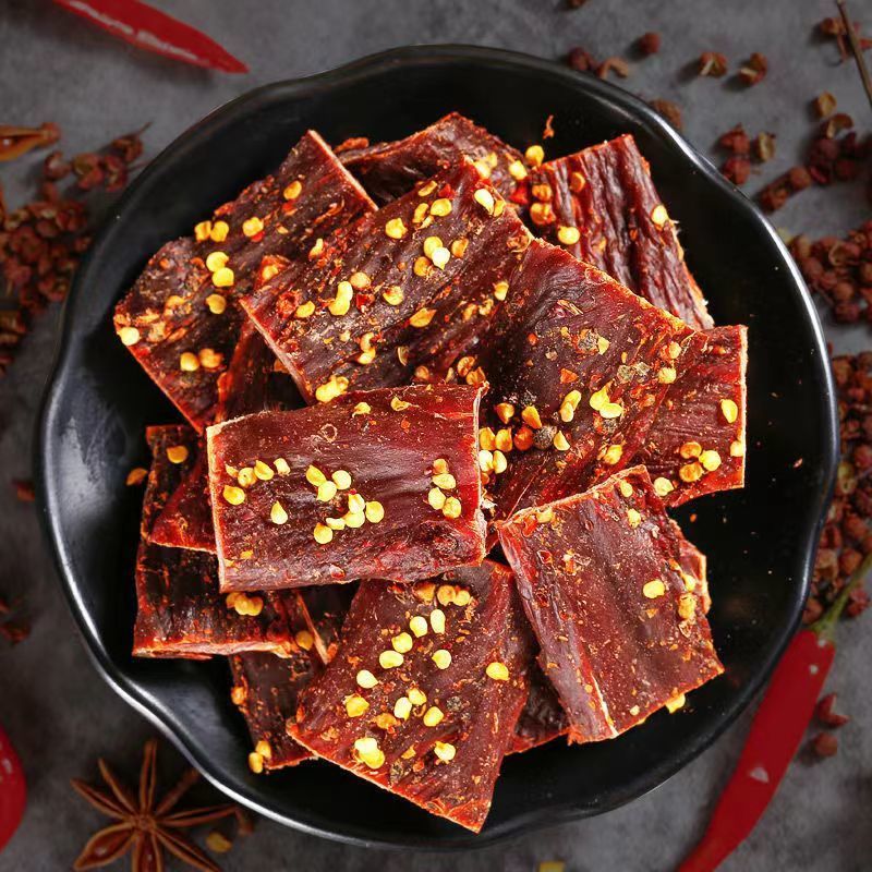 ▫⊙เนื้อจามรีตากแห้ง พริกหยวกเสฉวนรสเผ็ด เนื้อกระตุกเผ็ดฉีกของว่างพิเศษของมองโกเลียในแท้ๆ - รูปที่ 6