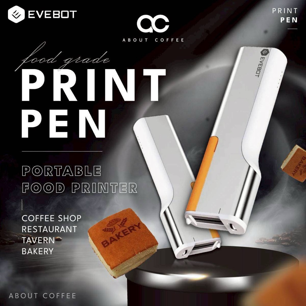 Evebot Food-grade Portable PrintPen เครื่องพิมพ์อาหาร