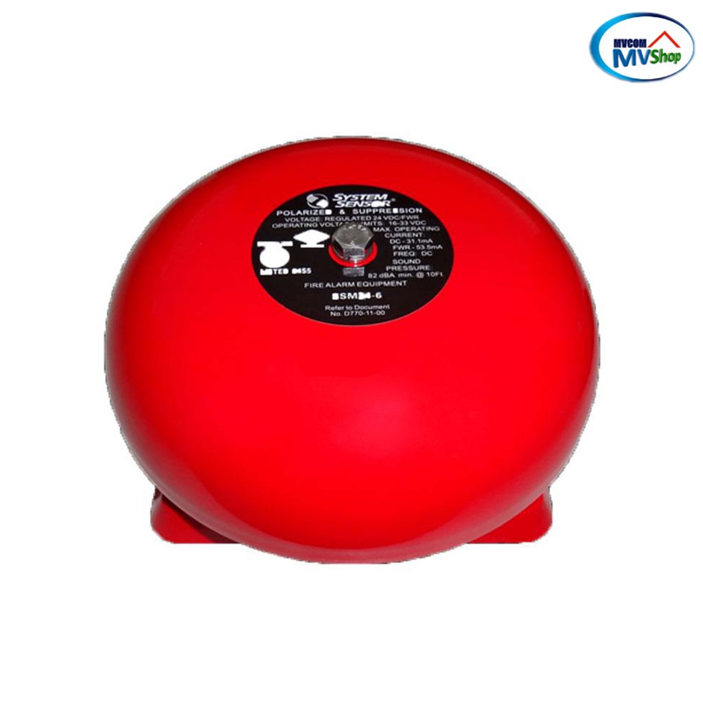 System Sensor กระดิ่ง 6 นิ้ว รุ่น SSM24-6 มาตรฐาน UL