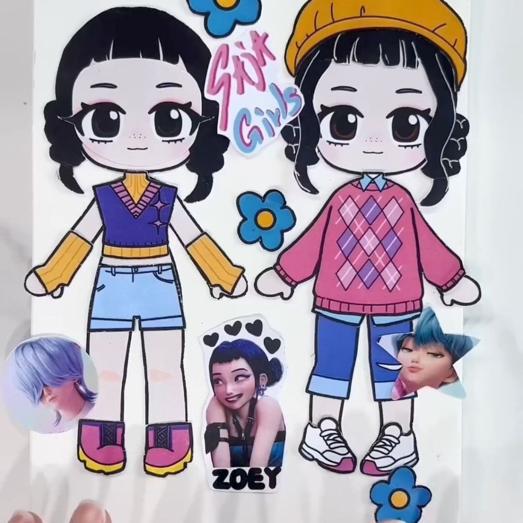 [ขายดี ซื้อซ้ำ🔥ส่งไวจากนนท์] สติ๊กเกอร์ แต่งตัว นักล่าปิศาจ KPop Demon Hunters Huntrix Soda Pop | D.