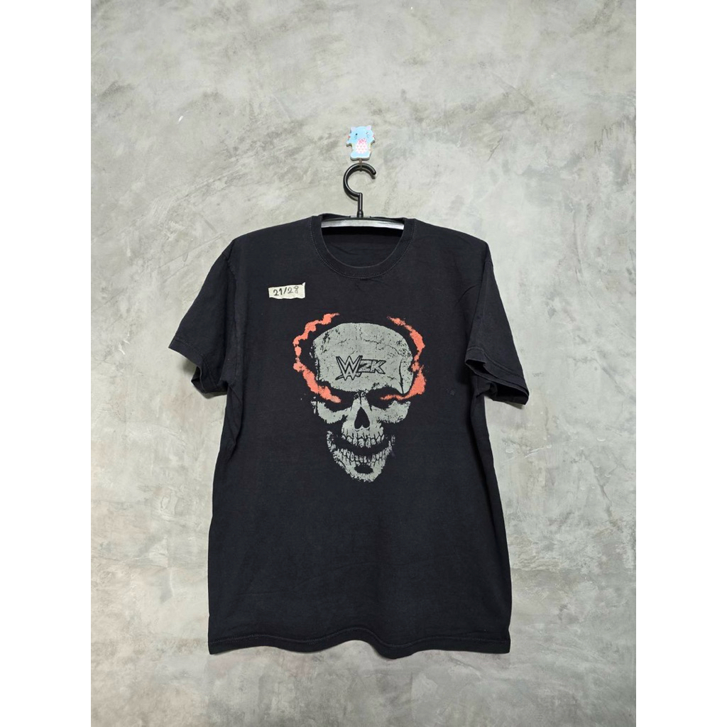 เสื้อยืดมือสอง อก21‘ยาว28’Travis Scott Wrestling Is Realป้ายโดนตัด