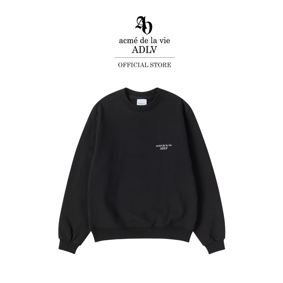ADLV [acme de la vie] เสื้อแขนยาว รุ่น Woman Standard Sweatshirt Black (50011SSDSWF_S6BKXX)