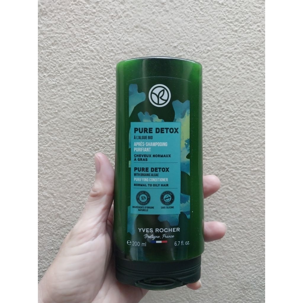 YVES ROCHER  PURE DETOX PURIFYING CONDITIONER อีฟโรเช เพียวดีท็อกซ์ วิท ออร์แกนิค คอนดิชันเนอร์ 200 