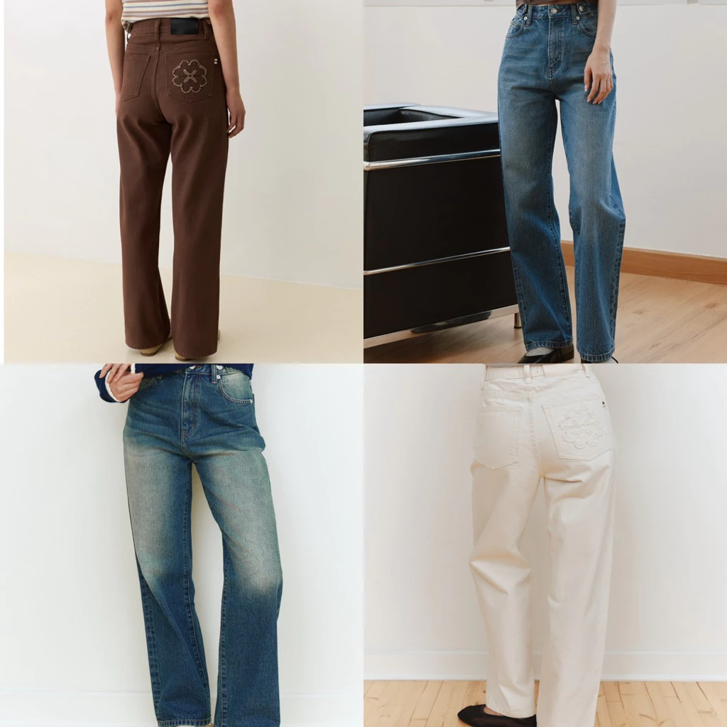 Fuwa Straight Jeans [พร้อมส่ง] กางเกงยีนส์เอวสูง