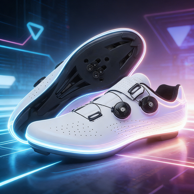 【จัดส่งในกรุงเทพฯ】รองเท้าปั่นจักรยาน RB MTB รองเท้าจักรยานถนน ปุ่มรองเท้า สายรองเท้า น้ำหนักเบา