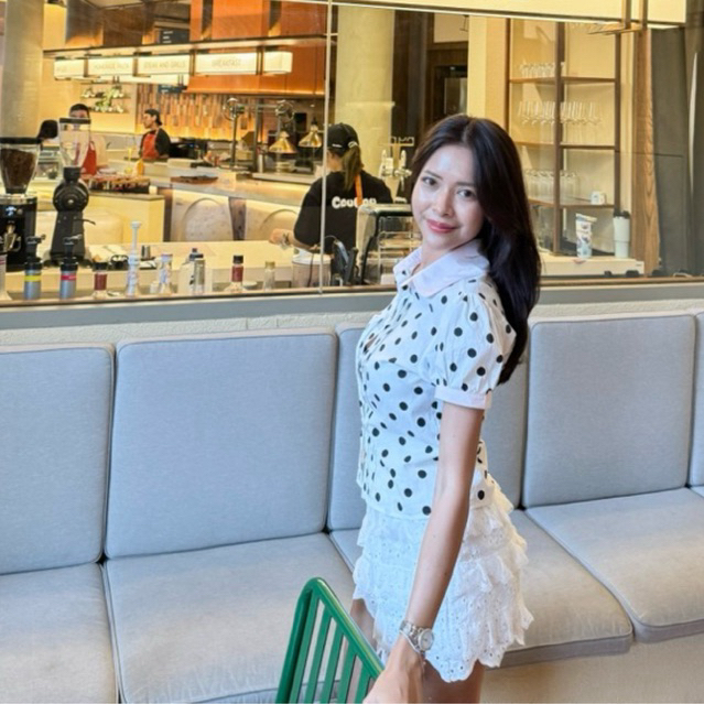 เสื้อเชิ้ตPolkadotแบรนด์Stylist