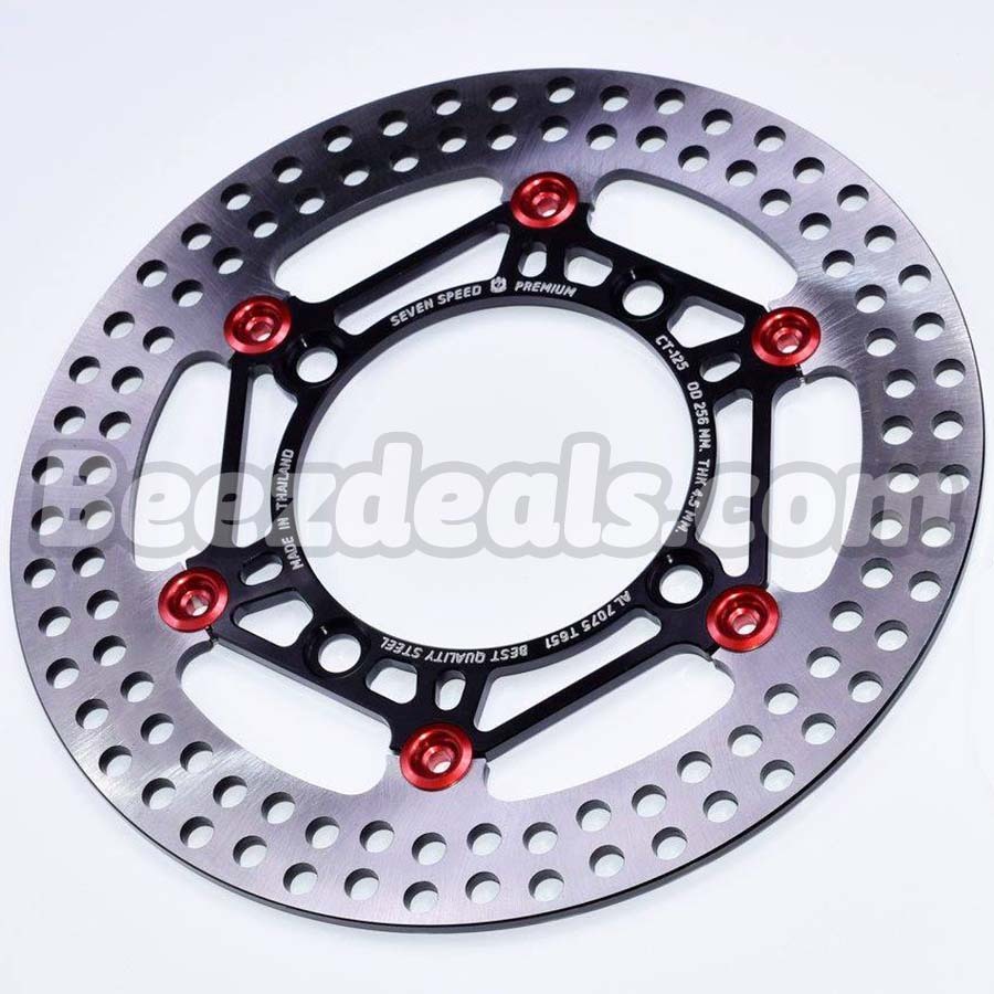 Seven Speed ชุดดิสก์เบรกหน้า 256mm ชุดจานเบรกหน้า Honda CT125