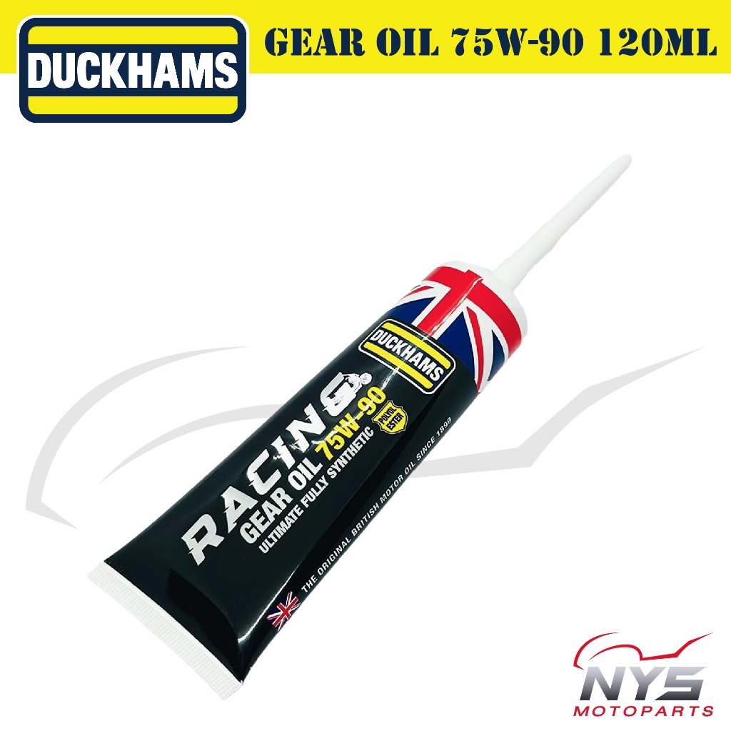 น้ำมันเฟืองท้าย DUCKHAMS GEAR OIL 75W-90 POLYOL ESTER Ultimate Fully Synthetic ขนาด0.12L สำหรับรถจักรยานยนต์ออโตเมติก