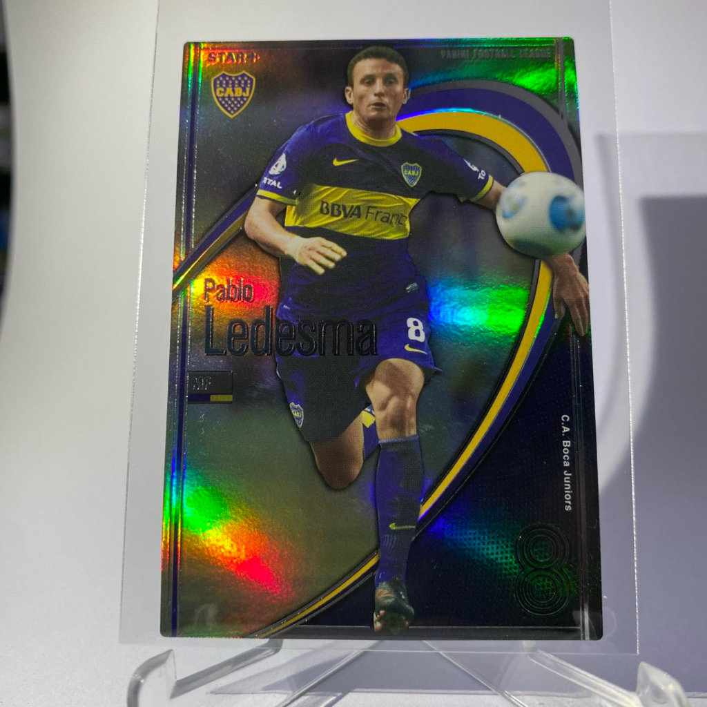 การ์ดนักฟุตบอล PABLO LEDESMA, BOCA JUNIORS, STAR, PANINI FOOTBALL LEAGUE, 2014, (Japan Edition)