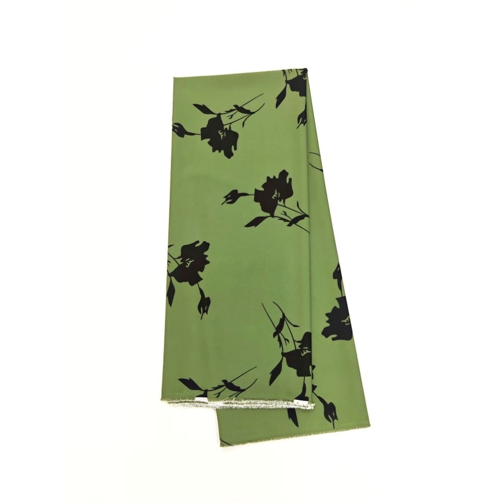 ผ้าไหมอิตาลี เนื้อนิ่มมาก ลายร่มเงาดอกพุทธรักษา หน้ากว้าง 154 cm  #ผ้าเมตร #ผ้าหลา #ผ้าลายดอก - รูปที่ 3